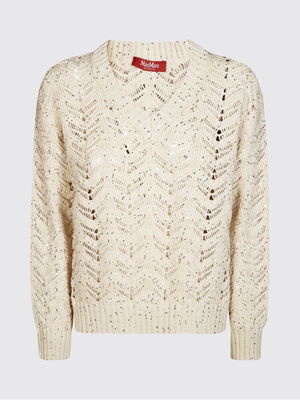 マックスマーラ ステュディオ MAX MARA STUDIO スウェーター 編み物御召しもの レディース ベージュ Knitwear 2616361032600 関税 貨物輸送無料 2026SS gi