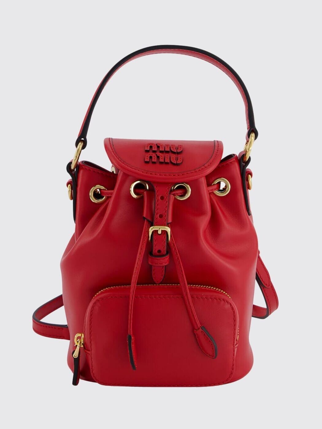 ミュウ ミュウ MIU MIU 背嚢 うしろ側容器に並べる レディース 赤いこと Backpacks and bum bags 5BZ045VOOM2CRW 関税 貨物輸送無料 2026SS gi