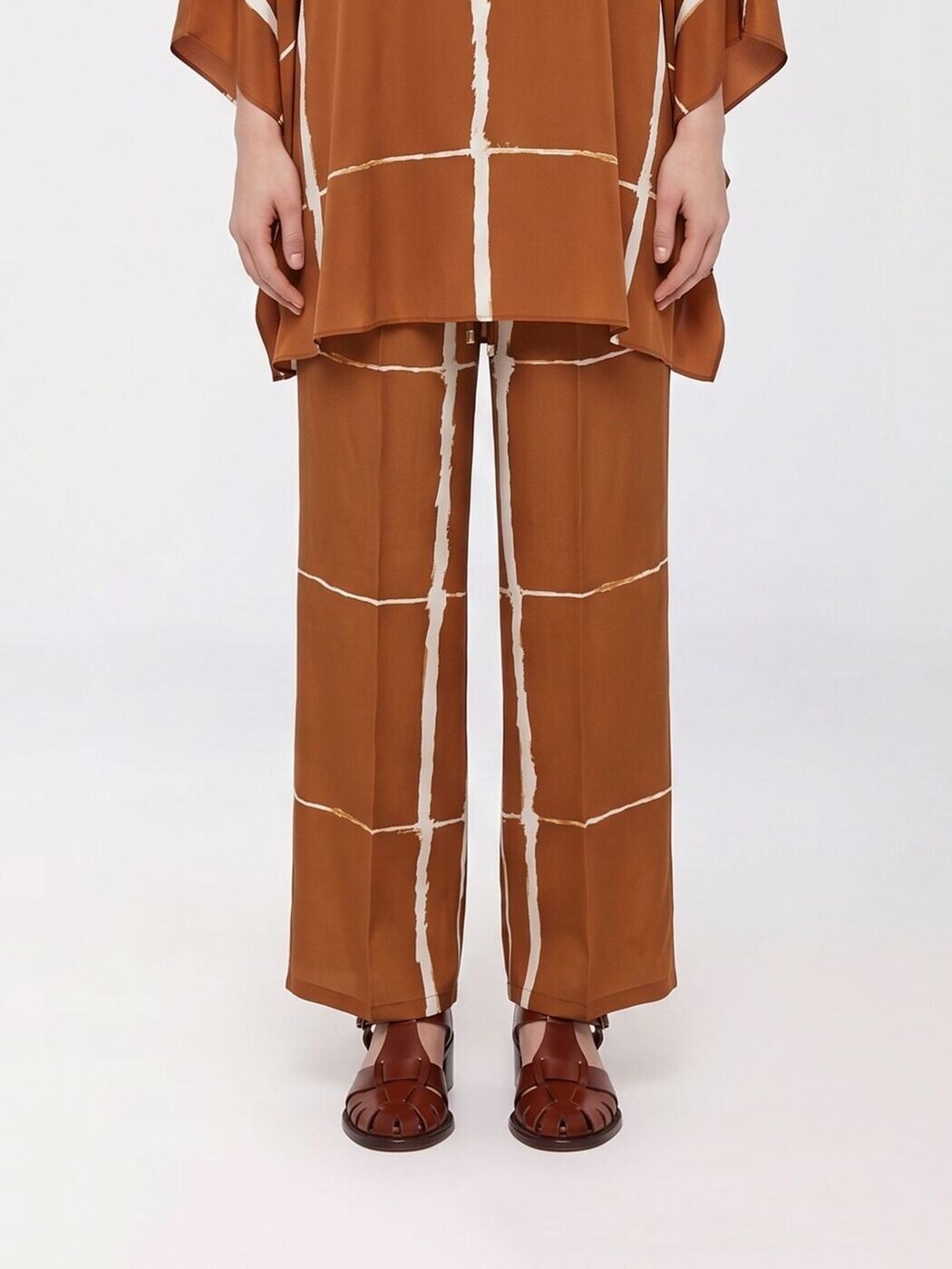 キートン KITON ズボン ズボン下 レディース 赤銅色 Trousers D48122K0873G0 関税 貨物輸送無料 2026SS gi