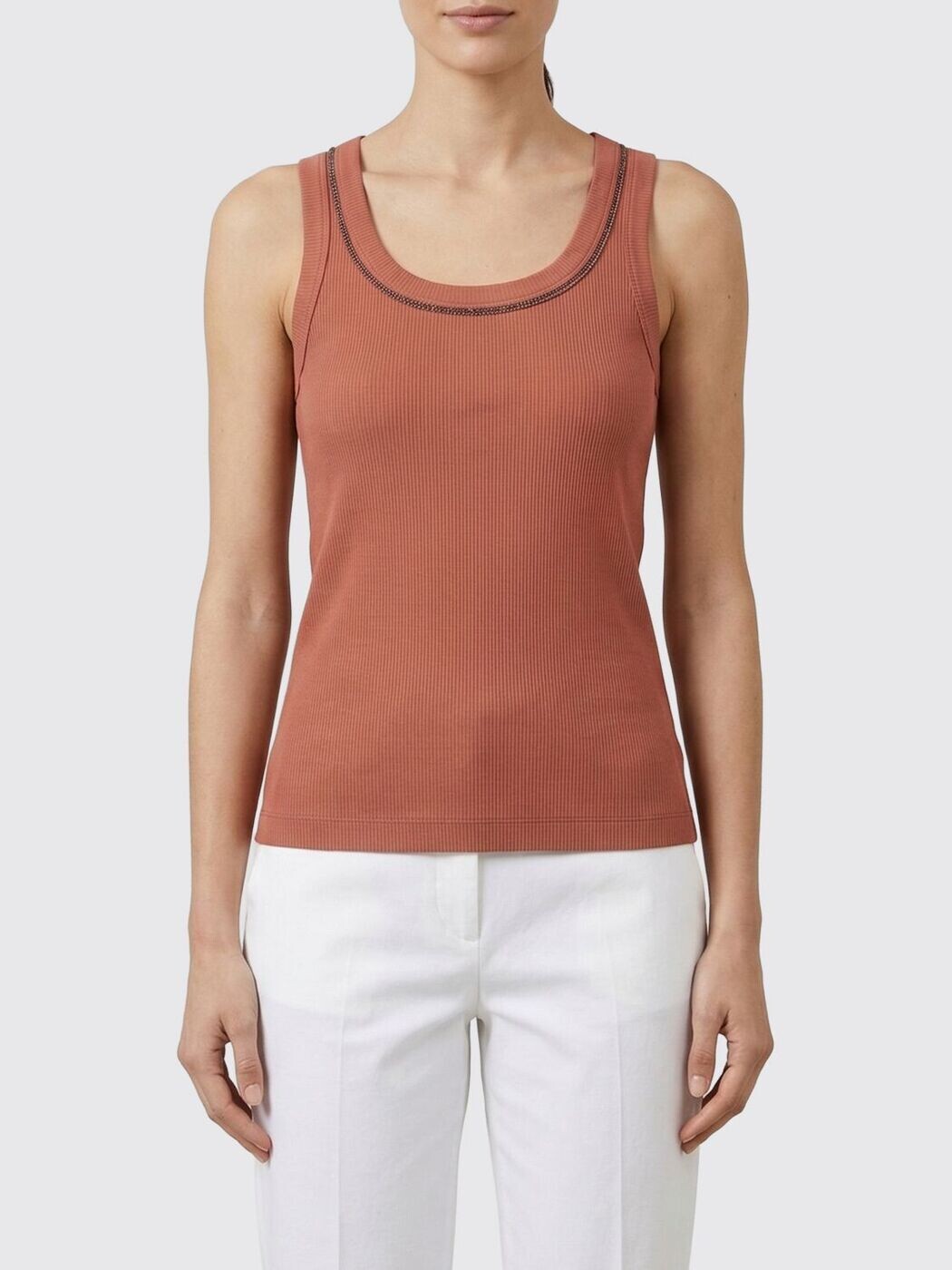 ブルネロクチネリ BRUNELLO CUCINELLI プルオーバー トップス レディース オレンジ色 T-shirts and tops MG902BW710 関税 貨物輸送無料 2026SS gi