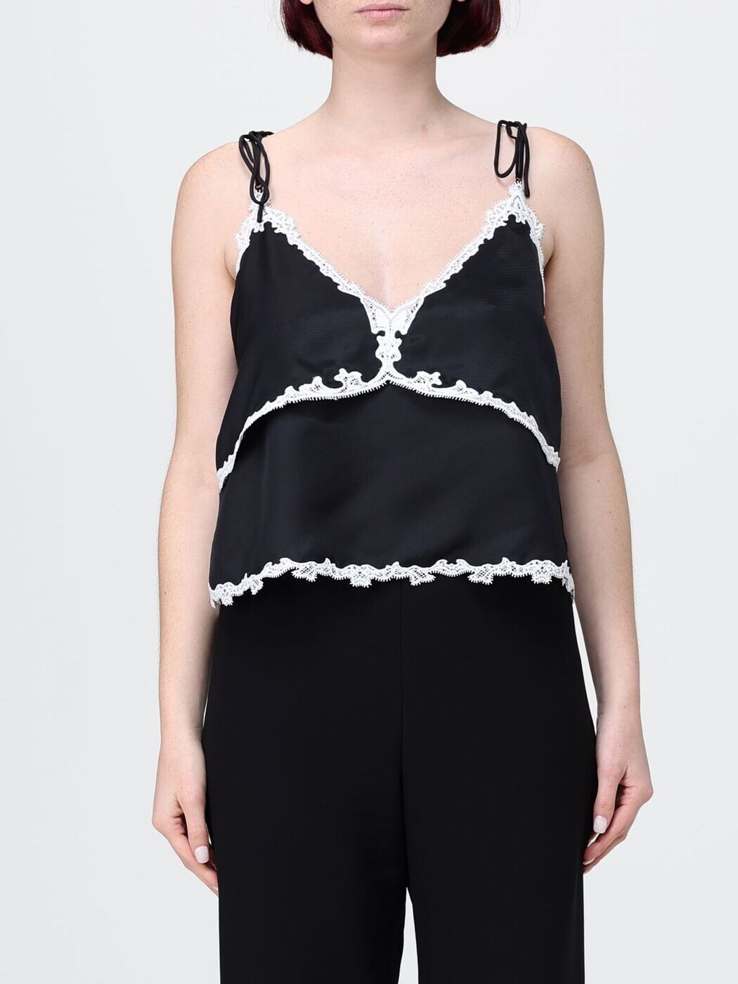 ピンコ PINKO プルオーバー トップス レディース 黒いこと T-shirts and tops 106893A3AV 関税 貨物輸送無料 2026SS gi