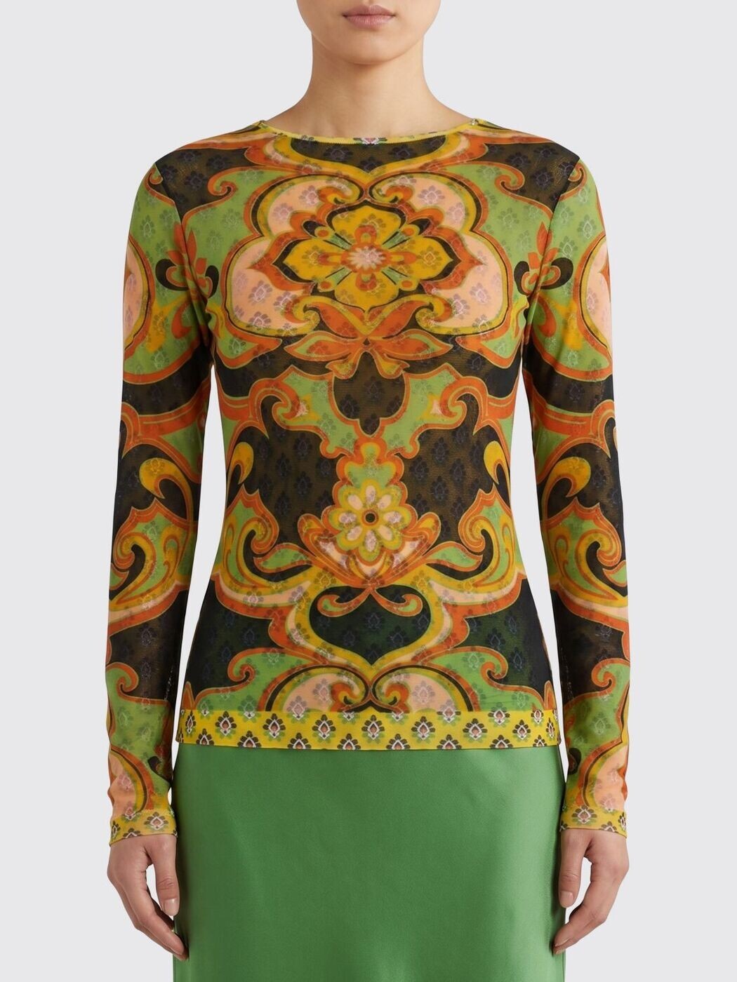 エトロ ETRO ティーシャツ トップス レディース マルチ色つや T-shirts and tops WRJA003899IAS67 関税 貨物輸送無料 2026SS gi