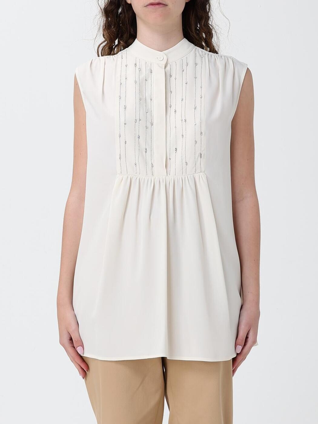 ファビアナ フィリッピ FABIANA FILIPPI ティーシャツ トップス レディース 黄色 T-shirts and tops TPSD276F746M124 関税 貨物輸送無料 2026SS gi