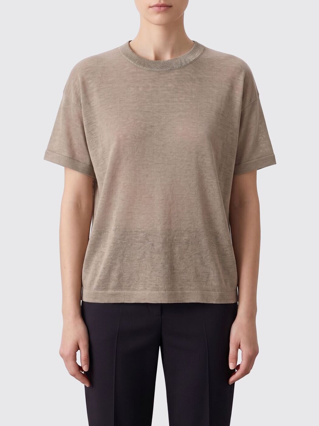ブルネロクチネリ BRUNELLO CUCINELLI スポーツシャツ ティーシャツ レディース ベージュ T-shirts and polo shirts M1T272400 関税 貨物輸送無料 2026SS gi