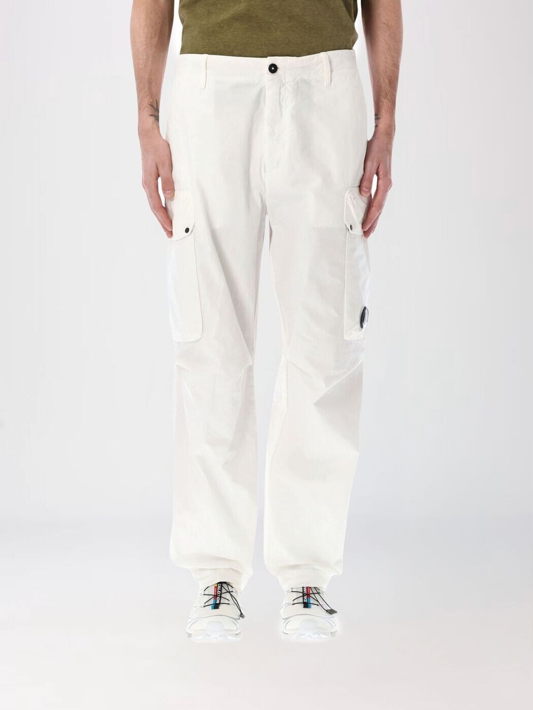 シーピー 貴社 CP COMPANY ズボン ズボン下 メンズ 白いこと Trousers 20CMPA128A110325G 関税 貨物輸送無料 2026SS gi