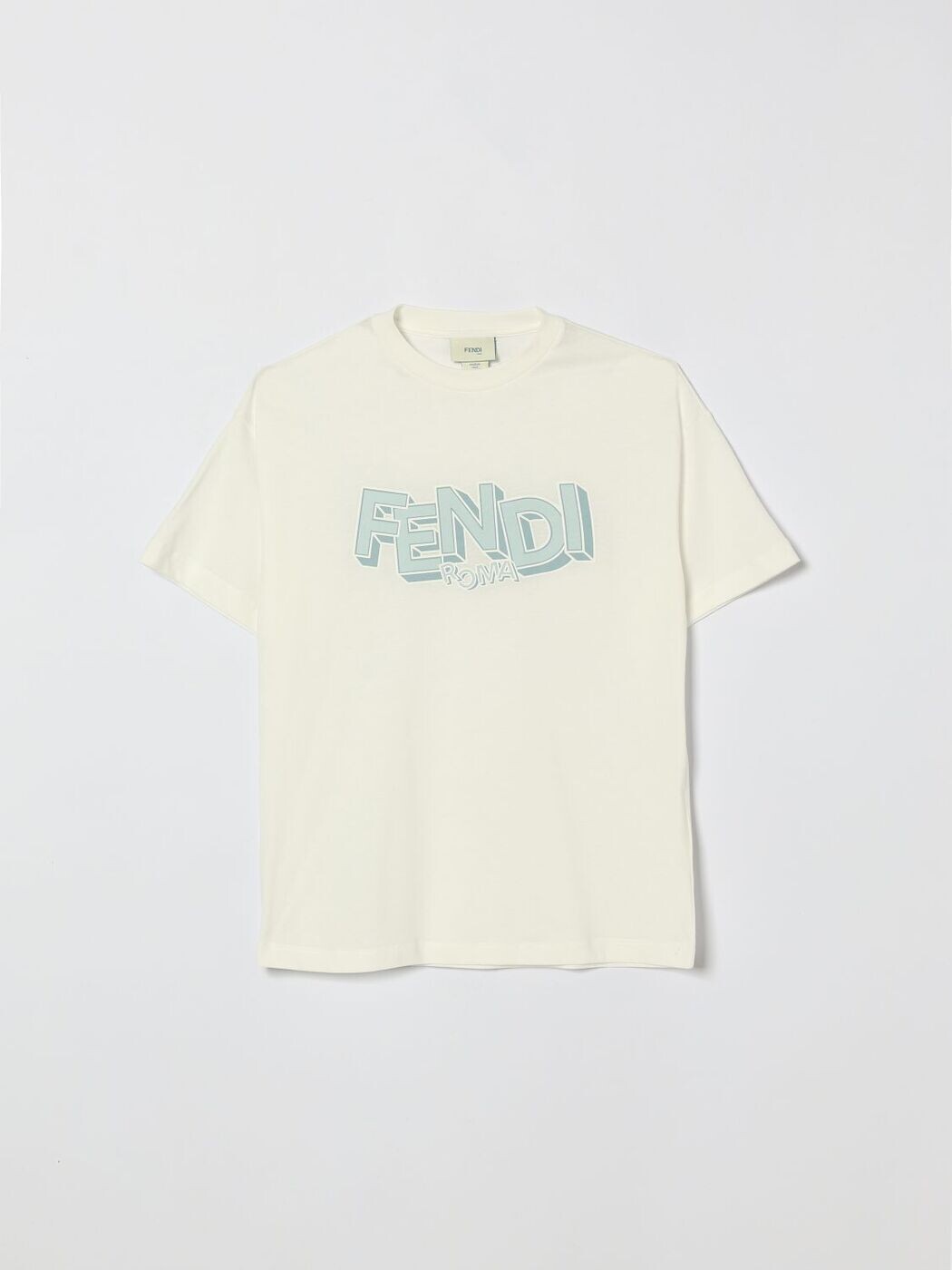 FENDI FENDI ロング衣袂ティーシャツ ティーシャツ ガールズ 白いこと Long sleeve t-shirts JMI5047AJ 関税 貨物輸送無料 2026SS gi