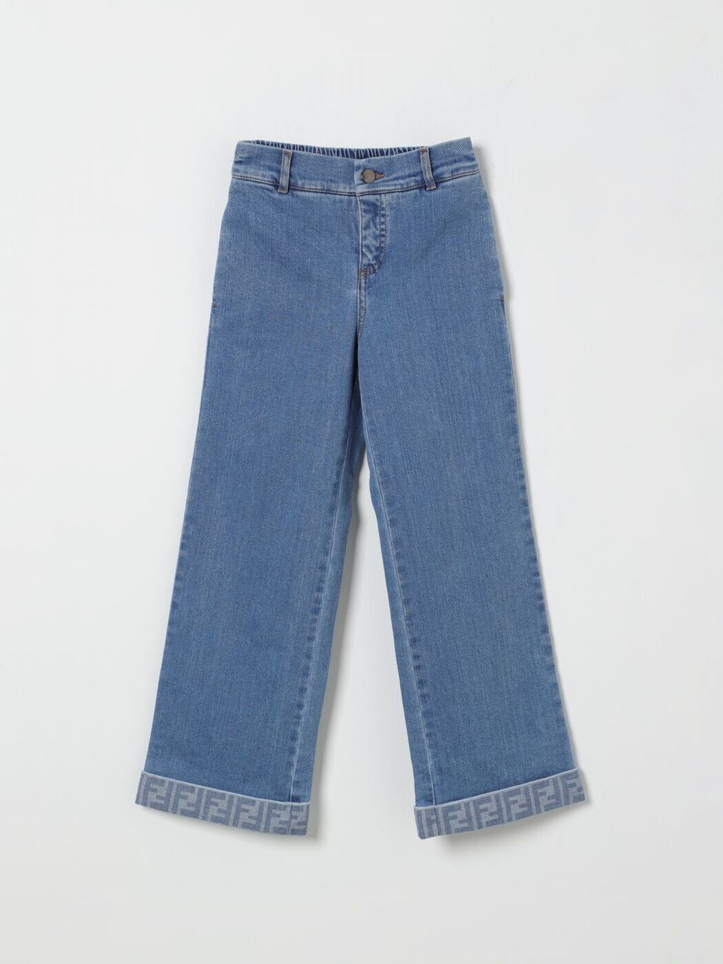 FENDI FENDI レギュラーフィットジーンズ ジーンズ ボーイズ 青碧 Regular fit jeans JUF169AVVU 関税 貨物輸送無料 2026SS gi