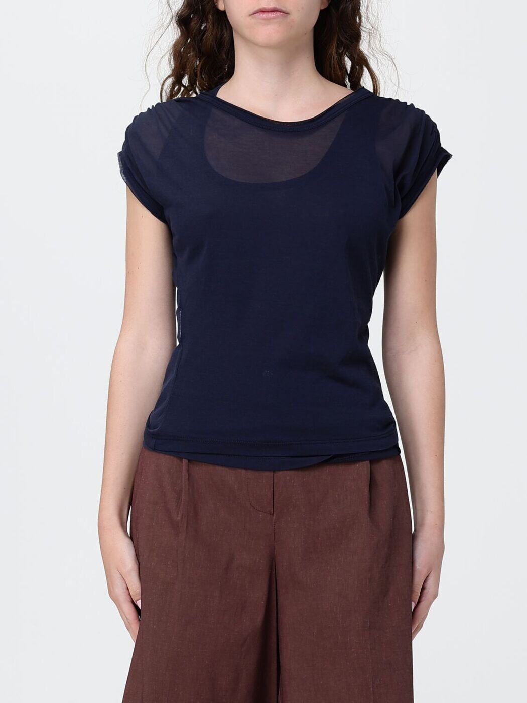 ピンコ PINKO プルオーバー トップス レディース 青色 T-shirts and tops 106460A2CL 関税 貨物輸送無料 2026SS gi