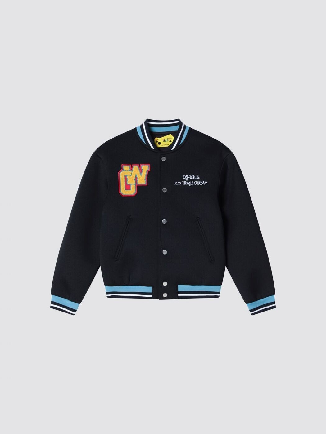 オフ 白いこと OFF-WHITE ボンバージャケット 上衣 ボーイズ 黒いこと Bomber jackets OBEH001S26BFAB001 関税 貨物輸送無料 2026SS gi