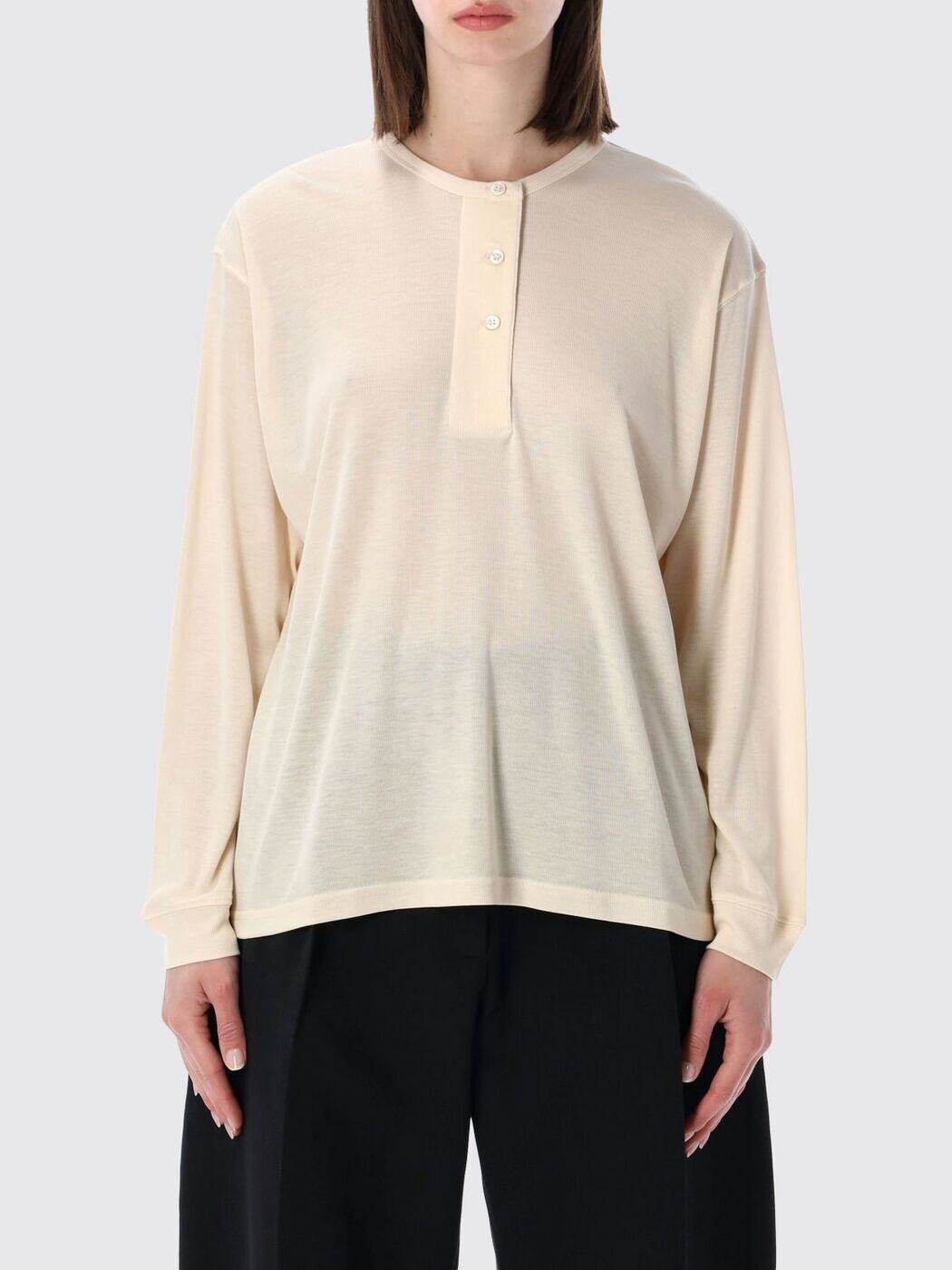 制作室 ニコルソン STUDIO NICHOLSON スポーツシャツ プルオーバー レディース ベージュ T-shirts and polo shirts RUTAS1834 関税 貨物輸送無料 2026SS gi
