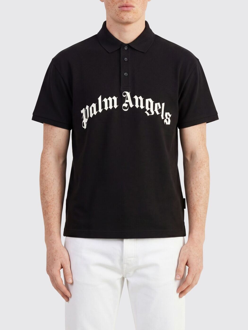 パーム エンジェルス PALM ANGELS ポロシャツ メンズ ブラック Polo shirts PMGB012S26FAB002 Black 関税 送料無料 2026SS gi｜BRANDSHOP「il Tesoro」