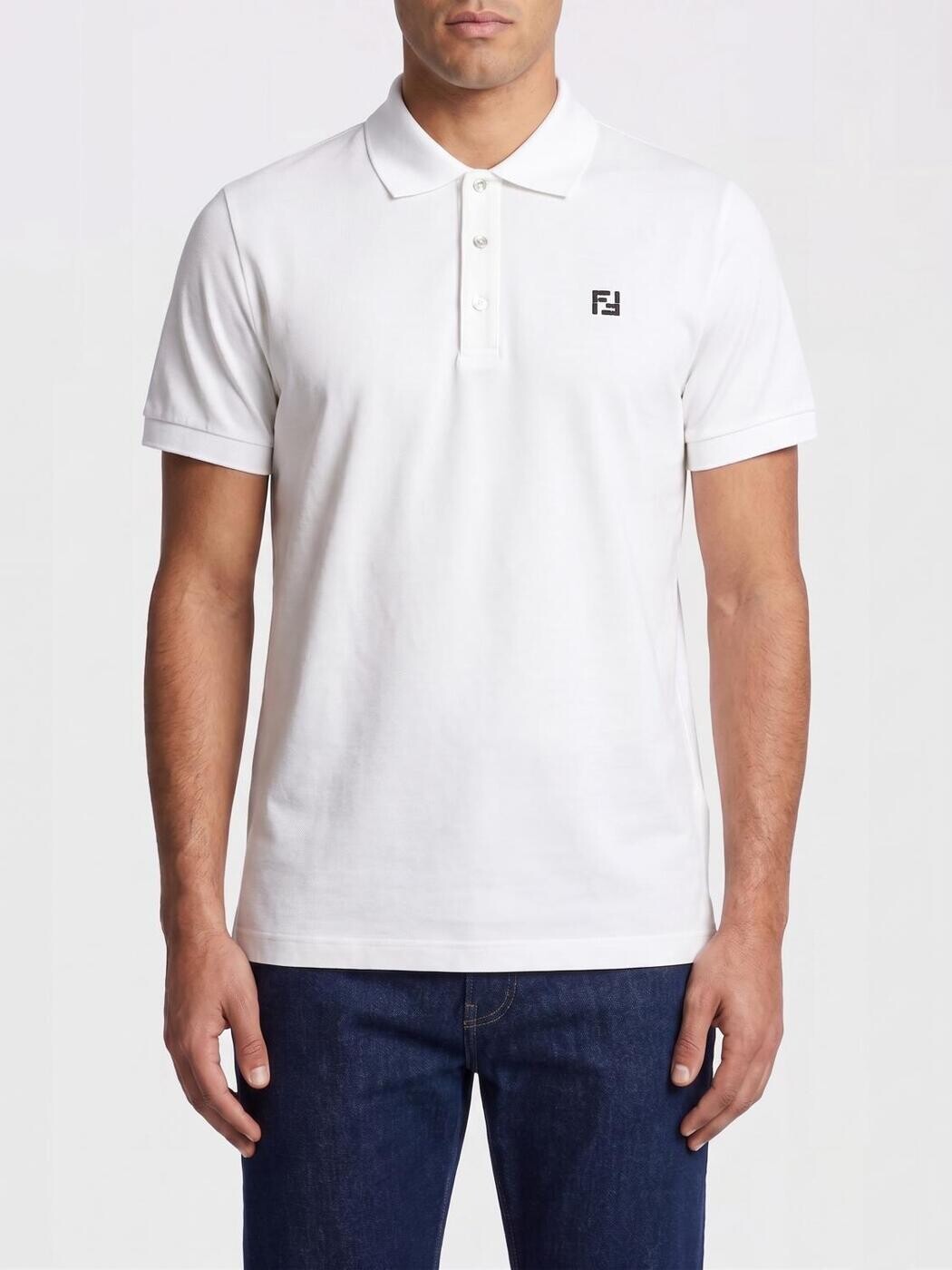 フェンディ FENDI ポロシャツ メンズ ホワイト Polo shirts FY1309AY0I White 関税 送料無料 2026SS gi|BRANDSHOP「il Tesoro」
