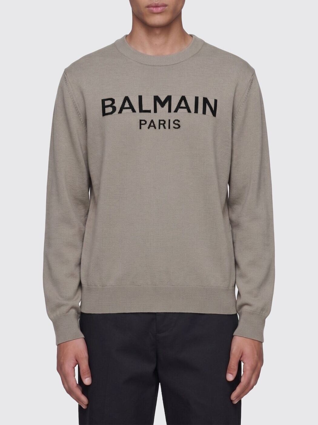 バルマン BALMAIN ティーシャツ 編み物御召しもの メンズ 黒いこと Knitwear GH0KD000KJ87 関税 貨物輸送無料 2026SS gi