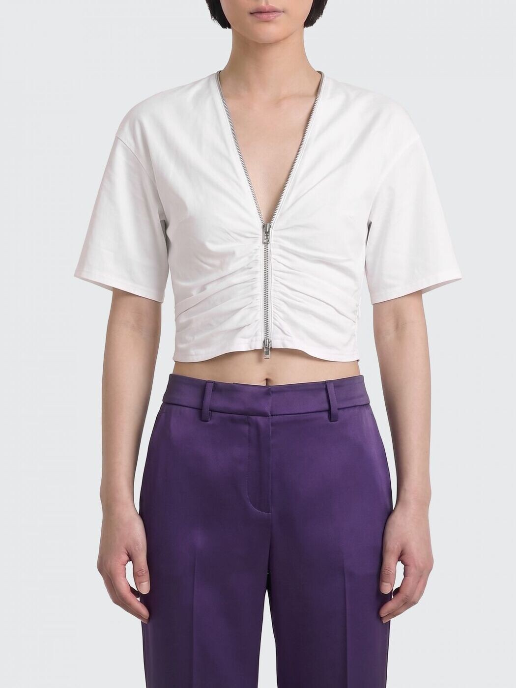 アレキサンダーワン ALEXANDER WANG プルオーバー トップス レディース 白いこと T-shirts and tops 1CC2261282 関税 貨物輸送無料 2026SS gi