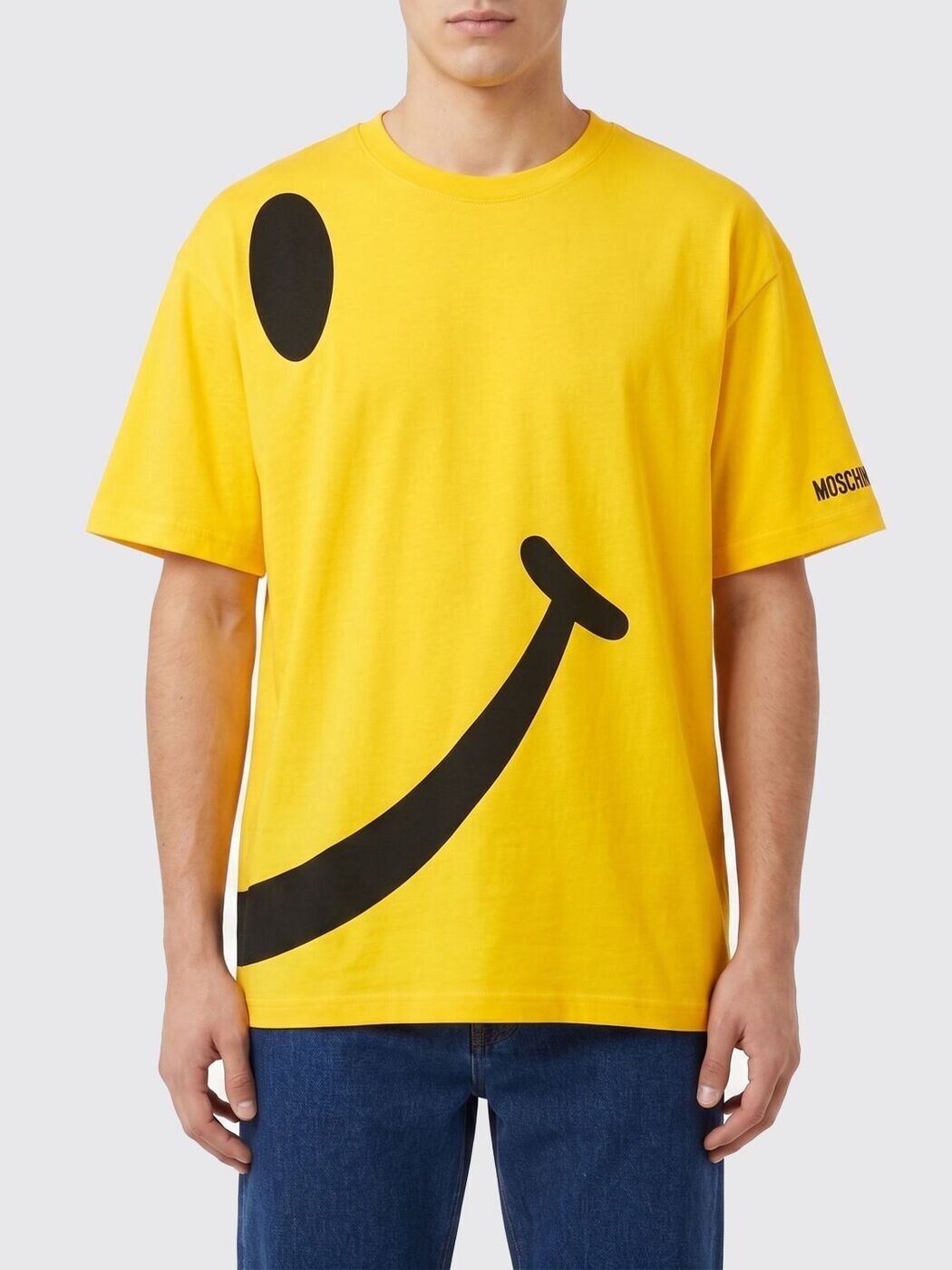 モスキーノ MOSCHINO プルオーバー メンズ 黄色 T-shirts 07080241 関税 貨物輸送無料 2026SS gi
