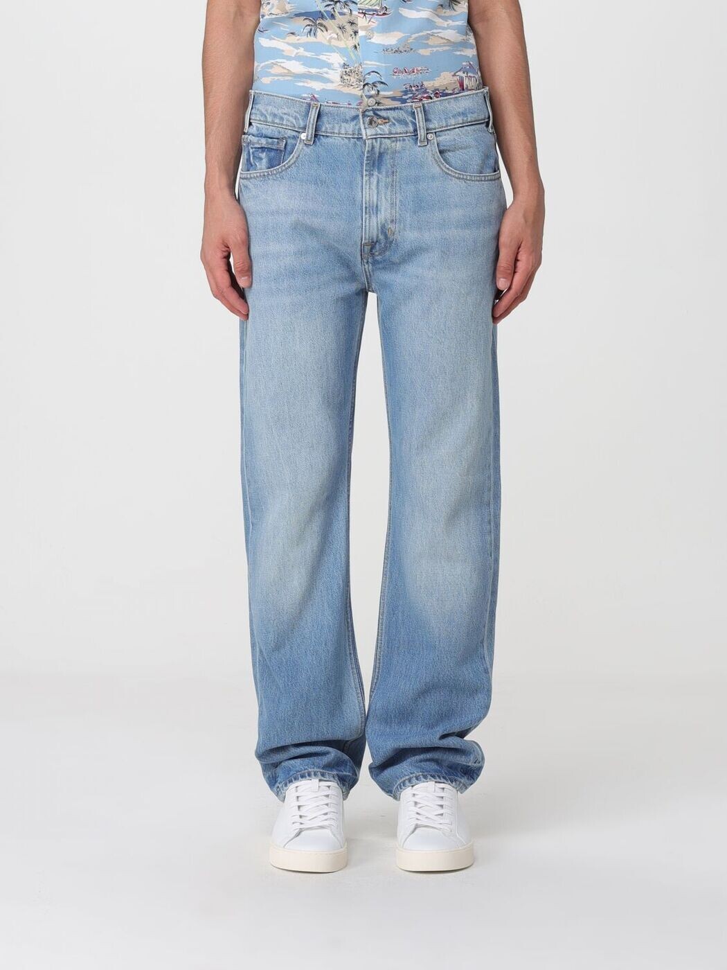 セブンフォーオールマンカインド 7 FOR ALL MANKIND ジーンズ メンズ 青み Jeans 7T5H0E35 関税 貨物輸送無料 2026SS gi