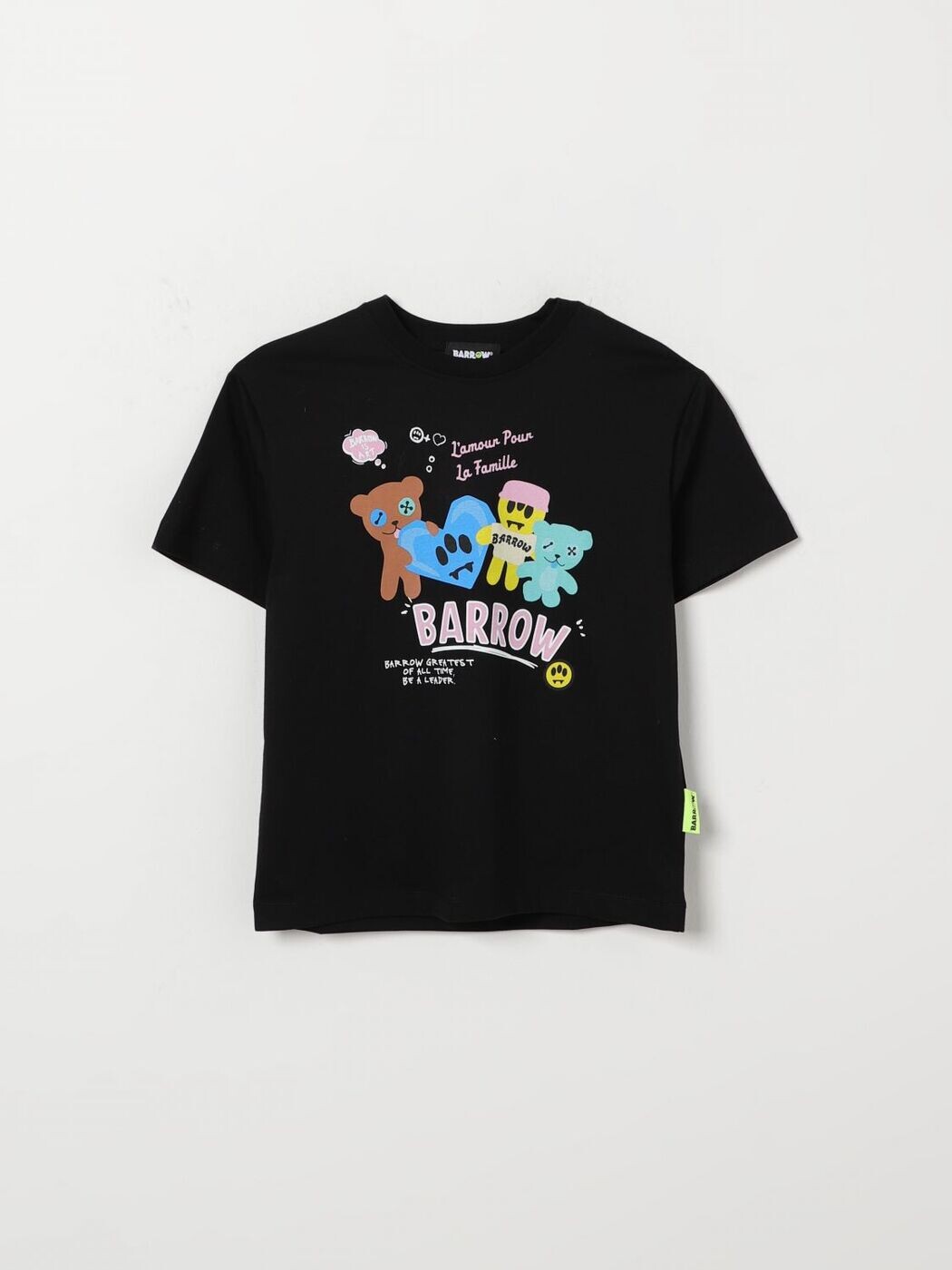 バロウキッズ BARROW KIDS ロング衣袂ティーシャツ ティーシャツ ガールズ 黒いこと Long sleeve t-shirts S6BKJGTH174 関税 貨物輸送無料 2026SS gi