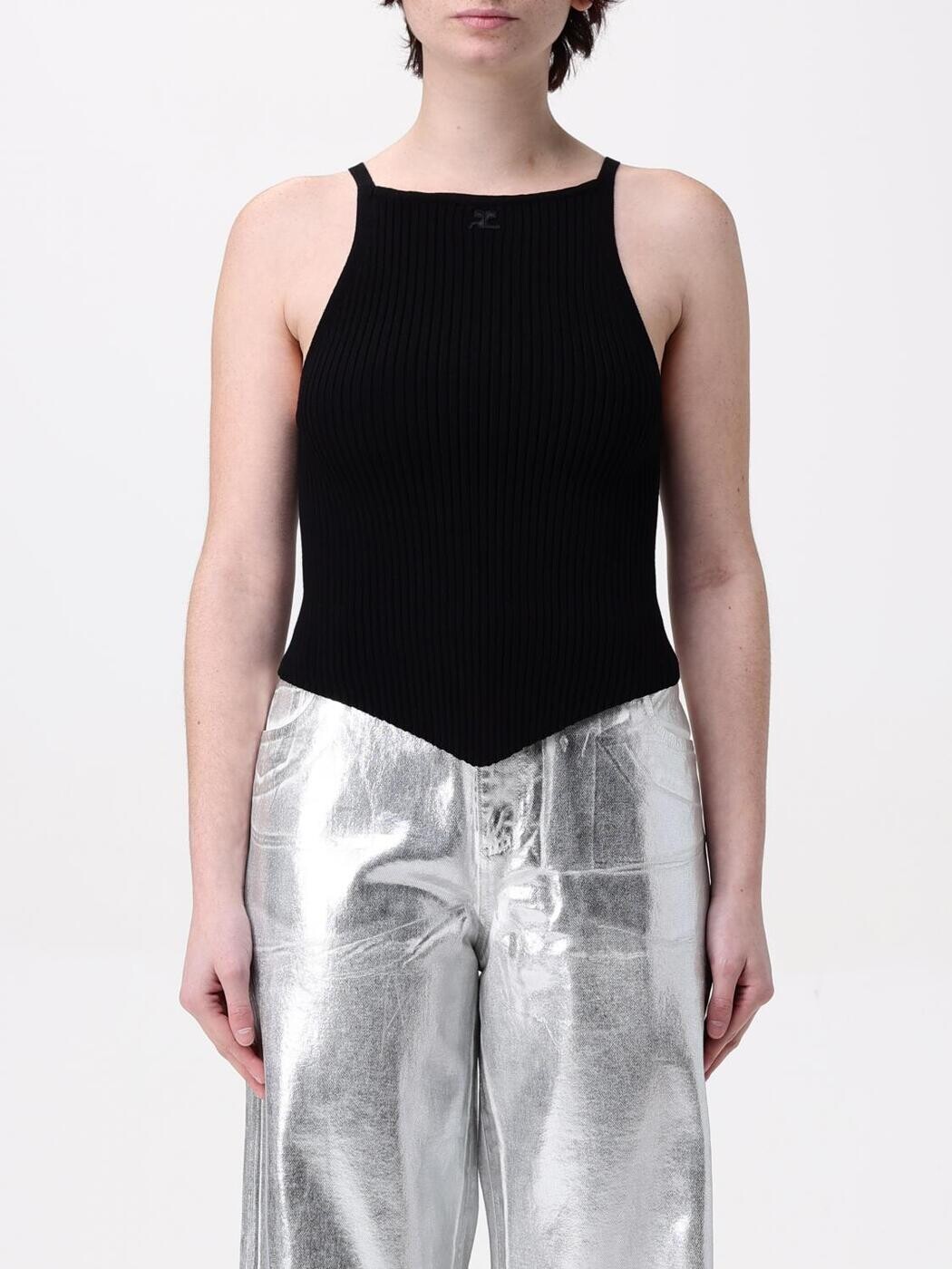クレージュ COURREGES プルオーバー トップス レディース 黒いこと T-shirts and tops VESMTO042FI0001 関税 貨物輸送無料 2025SS gi