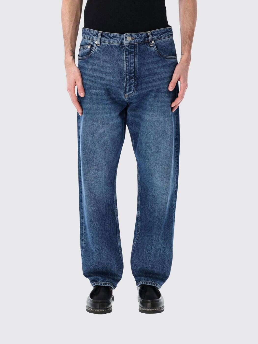 制作室 ニコルソン STUDIO NICHOLSON ジーンズ メンズ 青み Jeans SNM1321 関税 貨物輸送無料 2026SS gi
