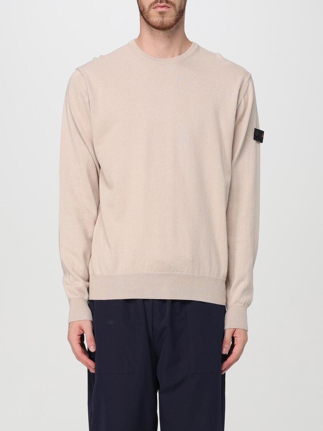 ピューテリー PEUTEREY プルオーバー 編み物御召しもの メンズ 白いこと Knitwear PEU523999011919 White 関税 貨物輸送無料 2024AW gi