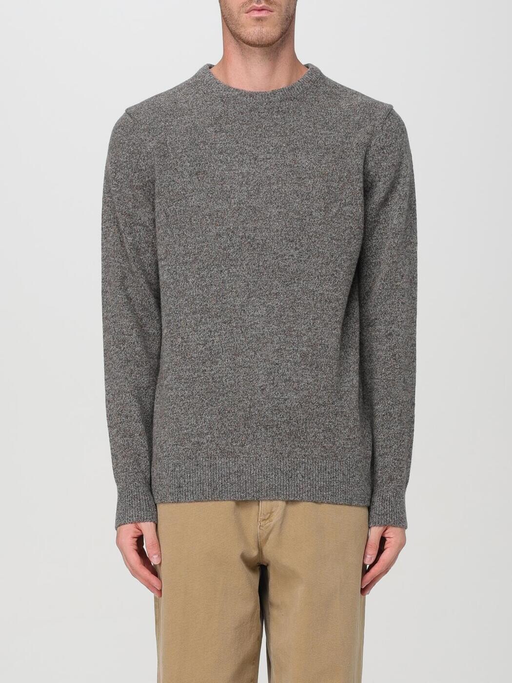 バブアー BARBOUR プルオーバー 編み物御召しもの メンズ 薄墨色 Knitwear MKN0844 Grey 関税 貨物輸送無料 2025AW gi