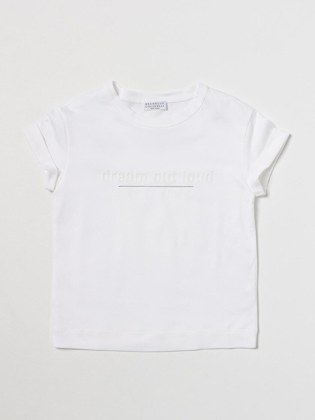 ブルネロ クチネリ BRUNELLO CUCINELLI ロング衣袂ティーシャツ ティーシャツ ガールズ 白いこと Long sleeve t-shirts B0A45T232 関税 貨物輸送無料 2025AW gi