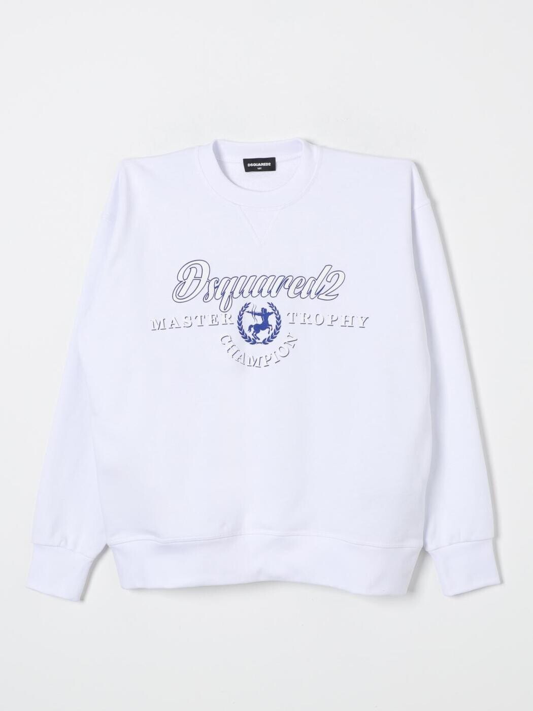 ディースクエアード DSQUARED2 クルーネックジャンパー 編み物お召しもの ボーイズ 白いこと Crew neck jumpers DQ2628D003G 関税 貨物輸送無料 2025AW gi