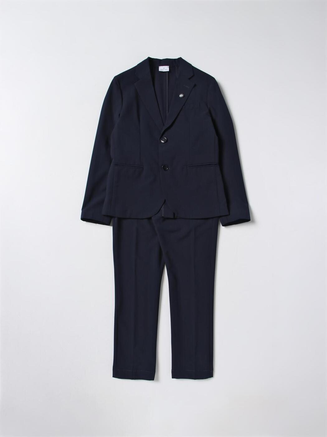マヌエルリッツ MANUEL RITZ 背広 ボーイズ 青碧 Suits MR2075 関税 貨物輸送無料 2025AW gi