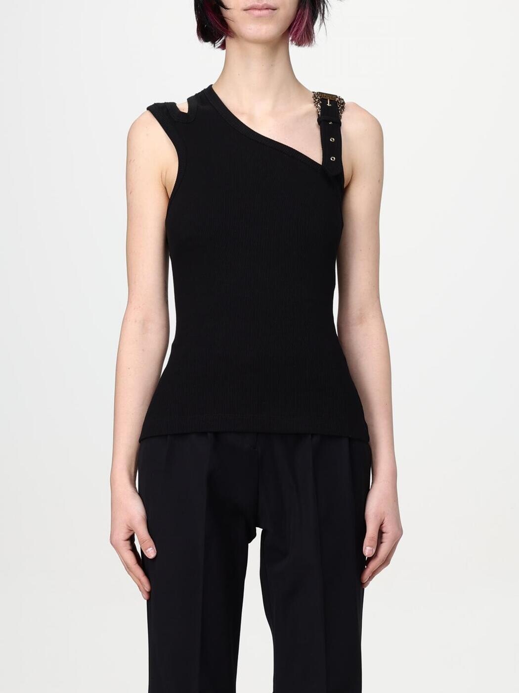 ヴェルサーチェ・ジーンズ・クチュール VERSACE JEANS COUTURE Tシャツ トップス レディース ブラック T-shirts and tops 78HAM603J0004 Black 関税 送料無料 2025SS gi｜BRANDSHOP「il Tesoro」 35,620円