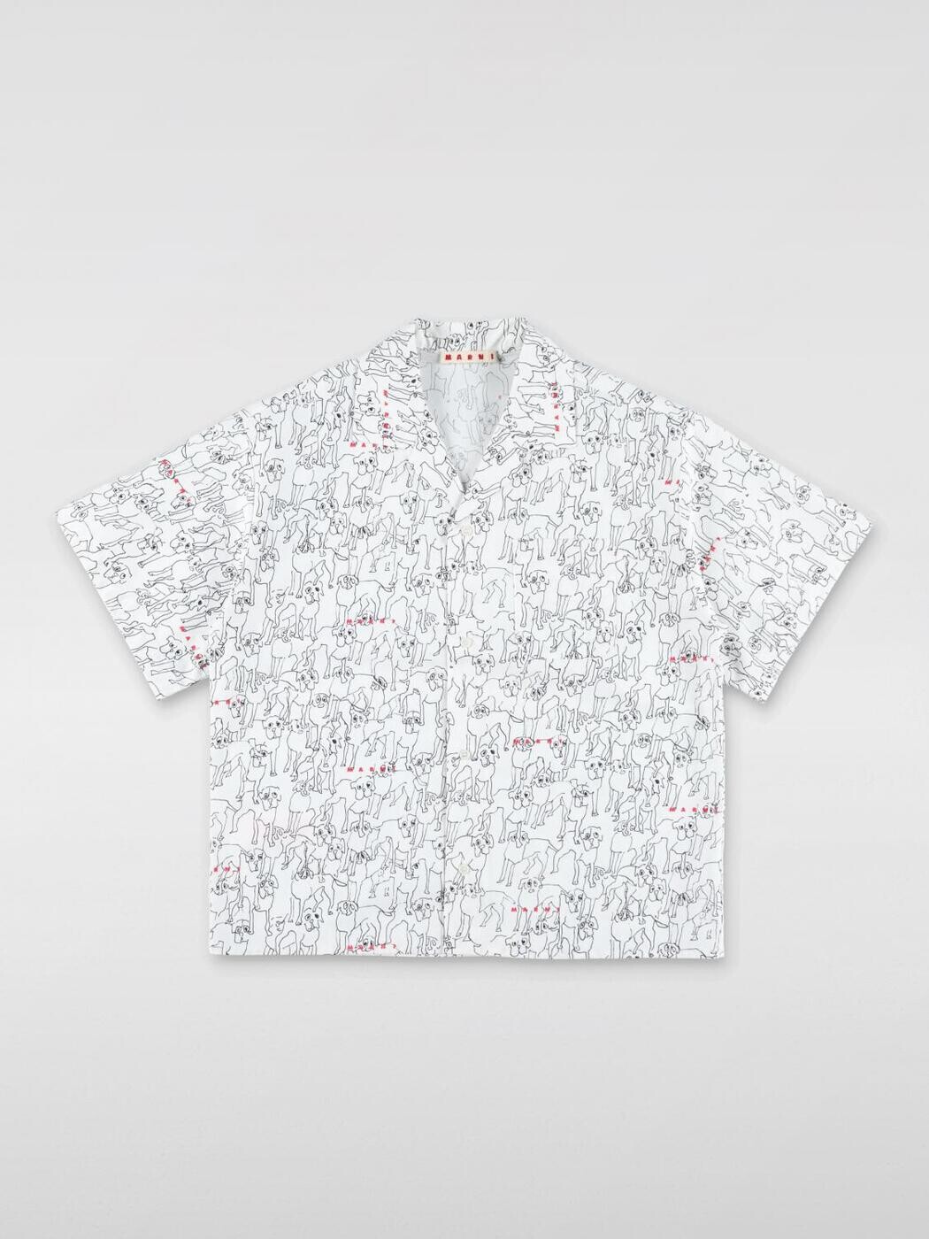 マルニ MARNI シャツ ボーイズ ホワイト Casual shirts M01373M00U8 White 関税 送料無料 2025SS gi｜BRANDSHOP「il Tesoro」 23,310円
