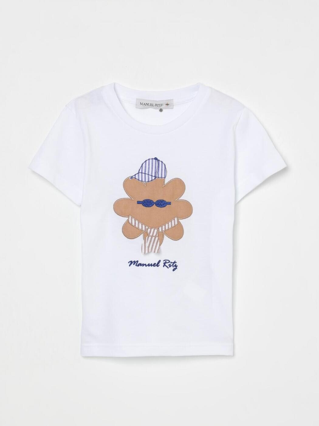 マヌエルリッツ MANUEL RITZ ロング衣袂ティーシャツ ティーシャツ ボーイズ 白いこと Long sleeve t-shirts MR3107 関税 貨物輸送無料 2025SS gi