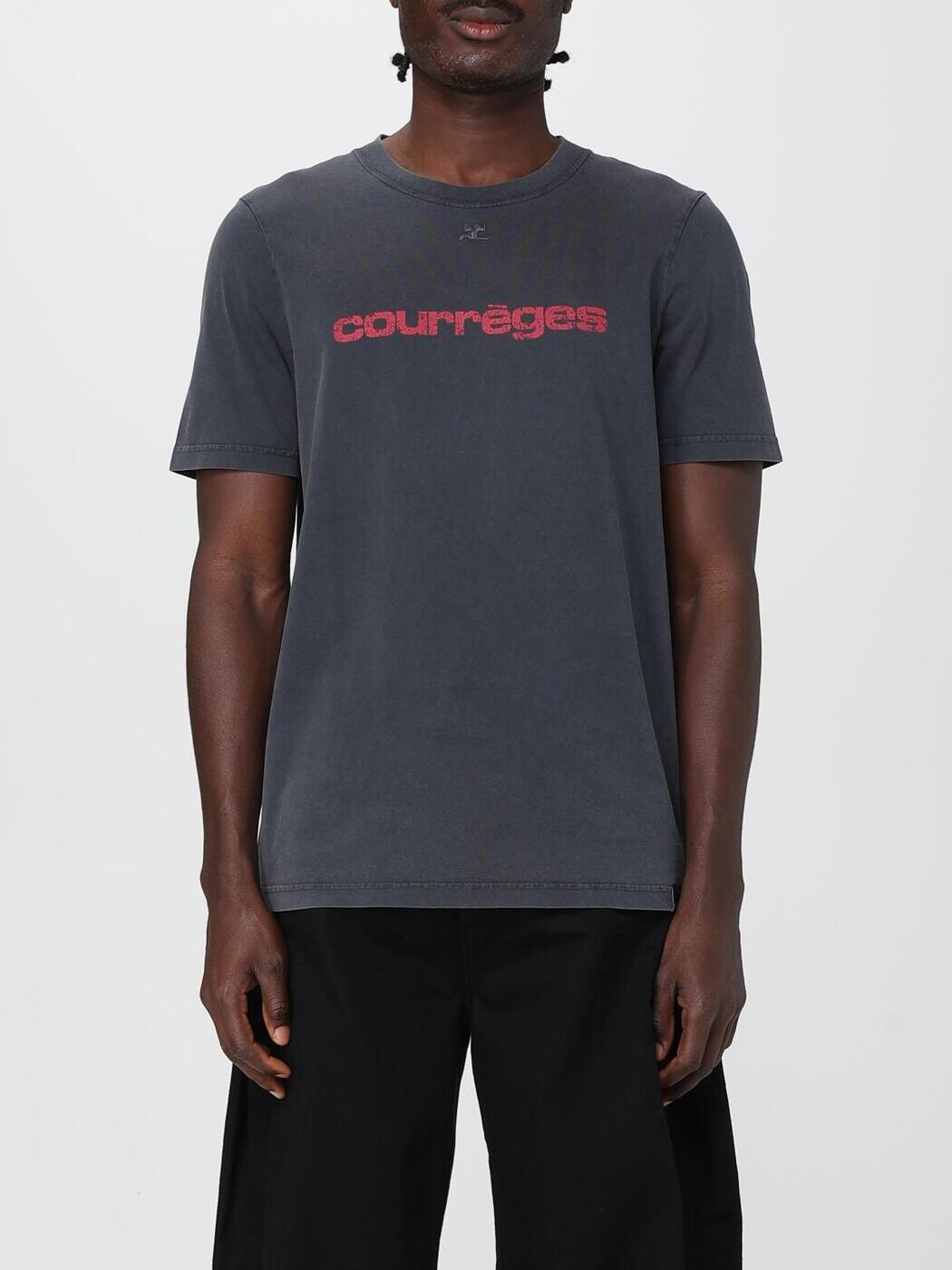 クレージュ COURREGES プルオーバー メンズ 薄墨色 T-shirts 125JTS008JS0109 関税 貨物輸送無料 2025SS gi