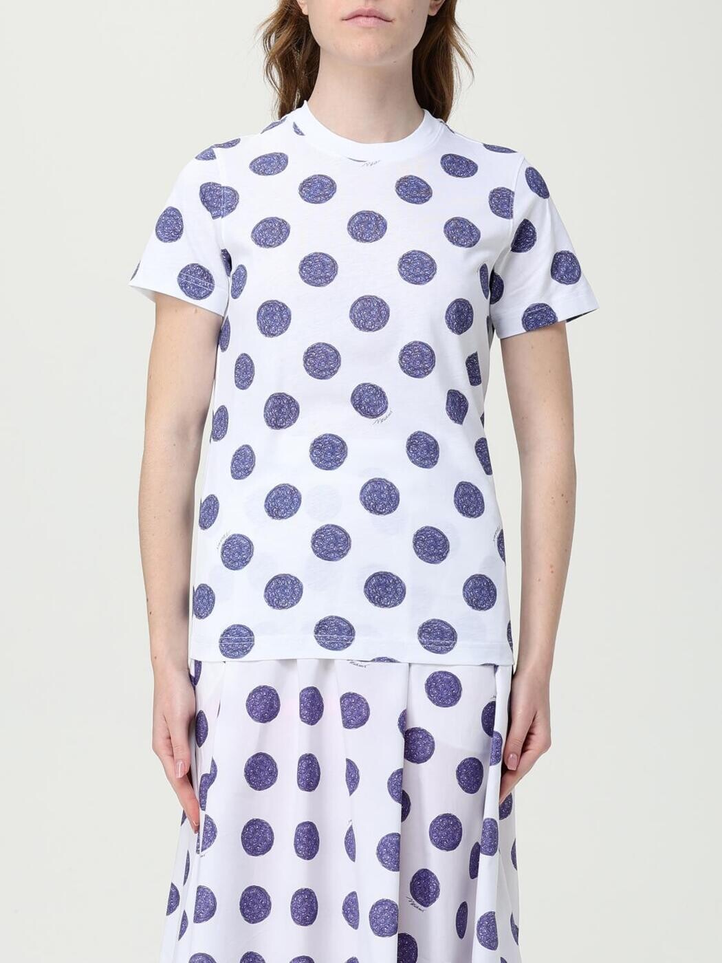 モスキーノクチュール MOSCHINO COUTURE スポーツシャツ プルオーバー レディース 白いこと T-shirts and polo shirts 07160441 関税 貨物輸送無料 2025SS gi
