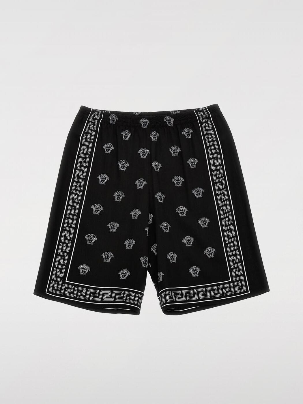 versace VERSACE ズボン下 遊撃手ズボン下 ベビーユニセックス 白いこと Shorts 10182681A13057 関税 貨物輸送無料 2025AW gi