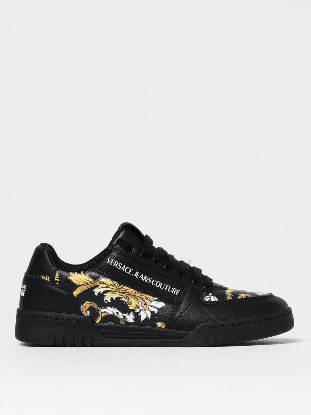 ヴェルサーチ デニム クチュール VERSACE JEANS COUTURE スニーカー メンズ 黒いこと Sneakers 78YA3SD4ZPB14 関税 貨物輸送無料 2025SS gi
