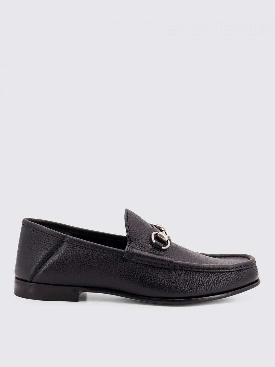 グッチ GUCCI 置き目毛皮 メンズ 黒いこと Loafers 816370AAEHX 関税 貨物輸送無料 2025SS gi