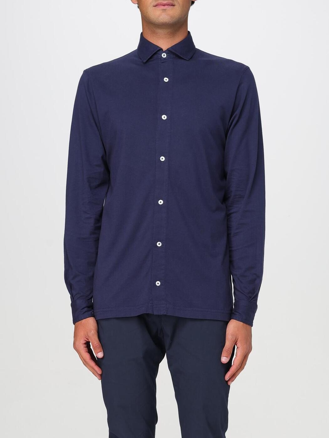 ドッピアアー DOPPIAA シャツ メンズ ブルー Shirts AAPOLLINAY2400 関税 送料無料 2025SS gi