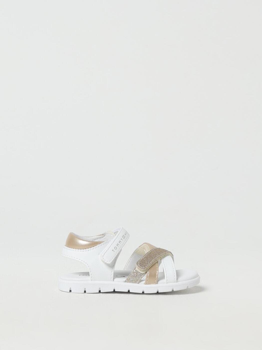 トミー ヒルフィガー TOMMY HILFIGER バレーシューズ シューズ ガールズ 白いこと Ballet flats T1A2337700273 関税 貨物輸送無料 2025SS gi