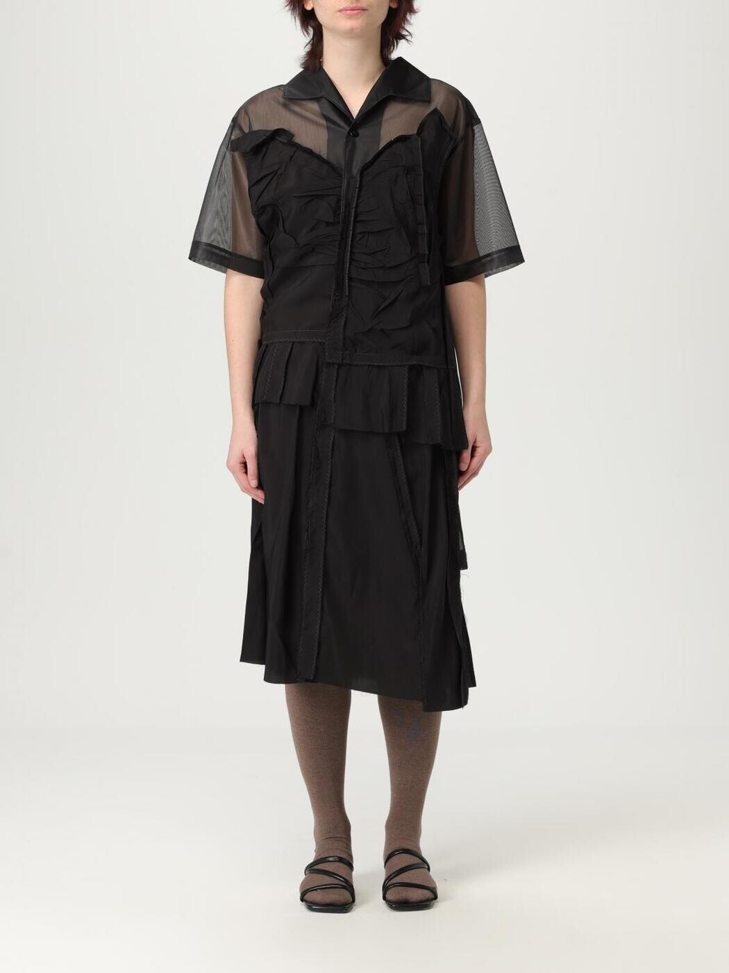 住み家 マルジェラ MAISON MARGIELA 衣裳 御召しもの レディース 黒いこと Dresses S51DD0027MTJ020 関税 貨物輸送無料 2025SS gi