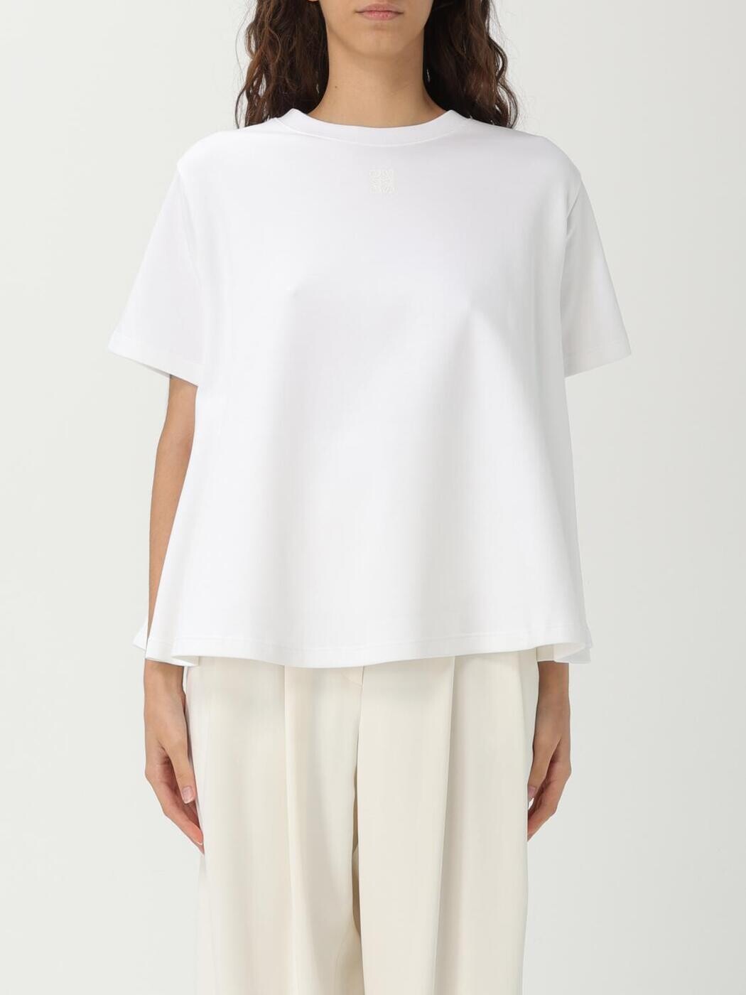 ロエベ LOEWE スポーツシャツ ティーシャツ レディース 白いこと T-shirts and polo shirts S540Y22X71 関税 貨物輸送無料 2025SS gi