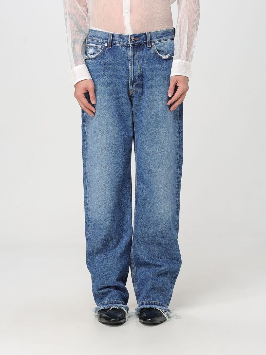 セファ SEFR ジーンズ メンズ 青み Jeans FRAYEDCUT 関税 貨物輸送無料 2025SS gi