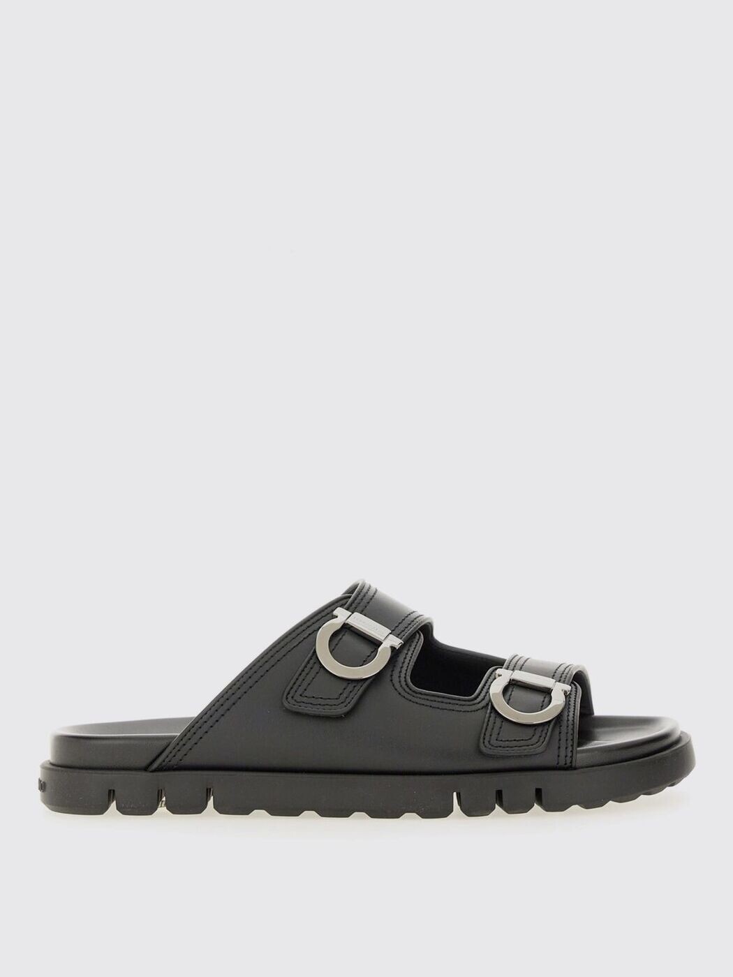 フェラガモ FERRAGAMO フラットシューズ サンダル メンズ ブラック Flat Shoes 774491027970 Black 関税 送料無料 2025SS gi｜BRANDSHOP「il Tesoro」