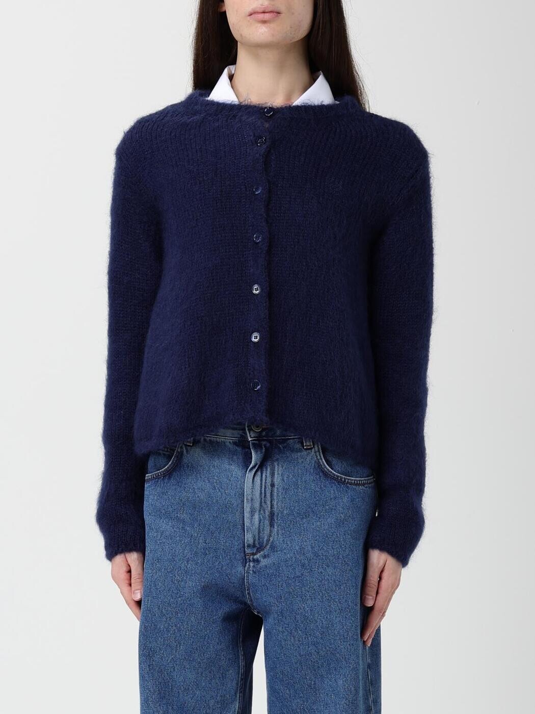 ロエベ LOEWE スウェーター 編み物お召しもの レディース 青色 Knitwear S540Y16K91 関税 貨物輸送無料 2025AW gi