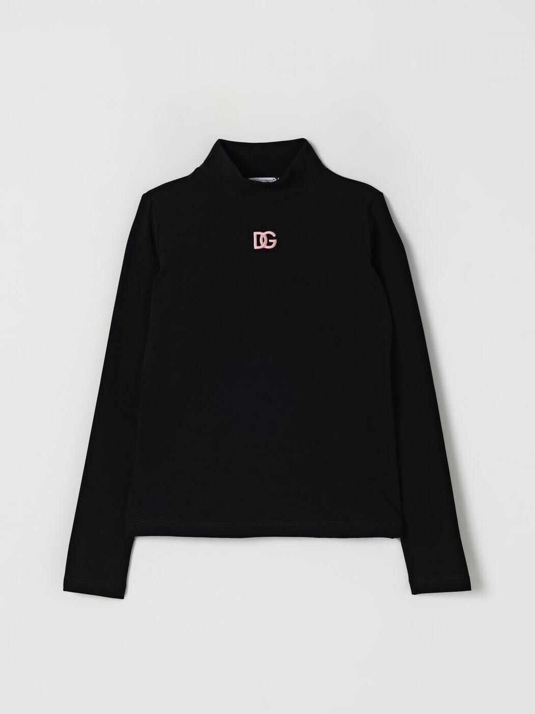 ドルチェ＆ガッバーナ DOLCE\u0026GABBANA クルーネックジャンパー 編み物御召しもの ガールズ 黒いこと Crew neck jumpers L5JTLEG7N9L Black 関税 貨物輸送無料 2025AW gi
