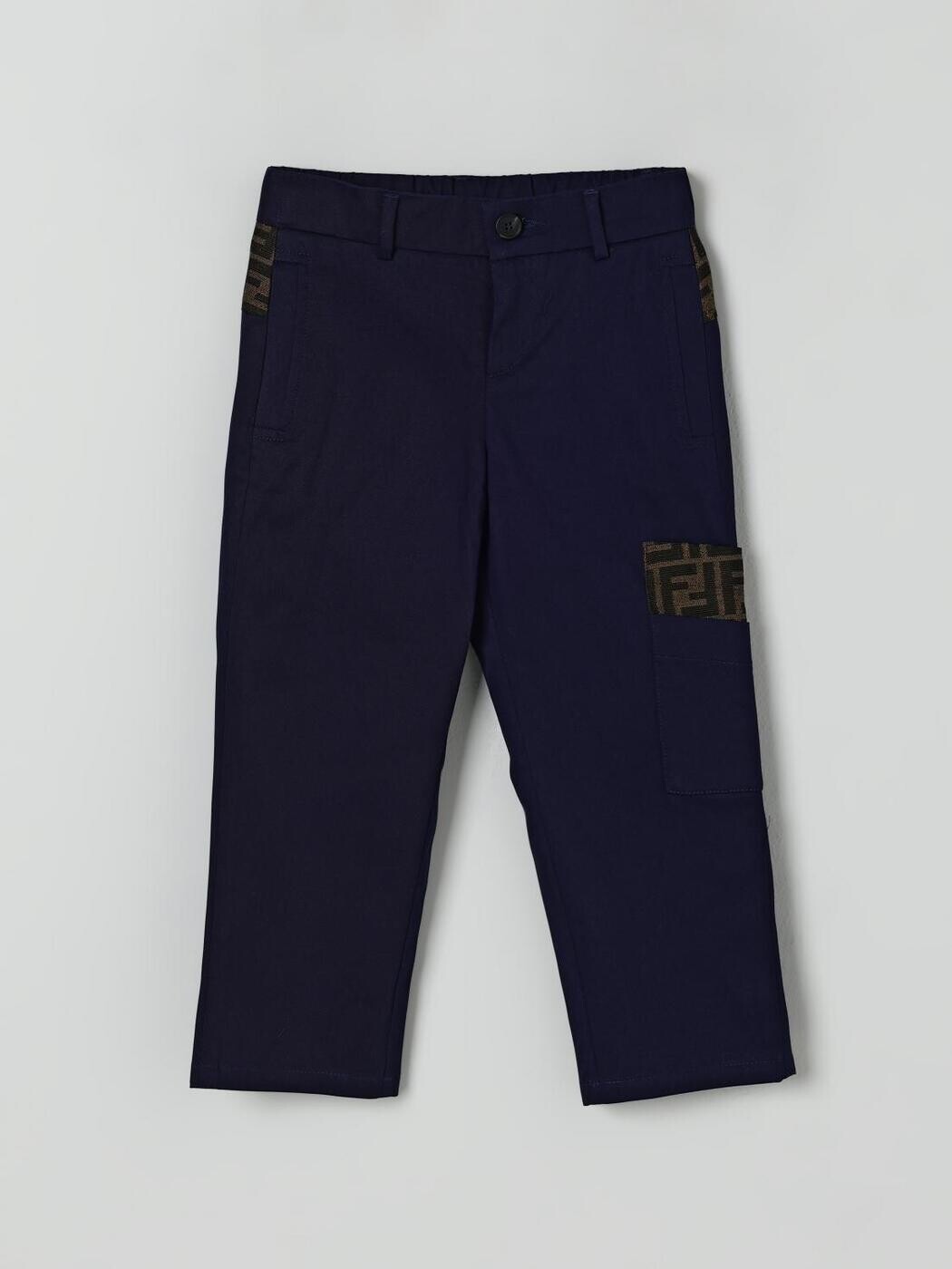 FENDI FENDI ズボン下 ボーイズ 米国海軍 Cargo trousers JMF545AS5Y 関税 貨物輸送無料 2025AW gi