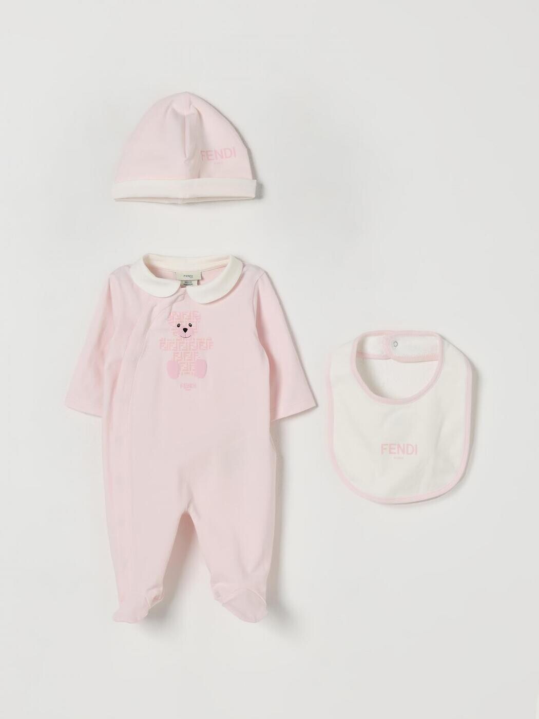 FENDI FENDI パジャマ セットアップ ガールズ さくら色 Nightwear BUK141ST8 関税 貨物輸送無料 2025AW gi