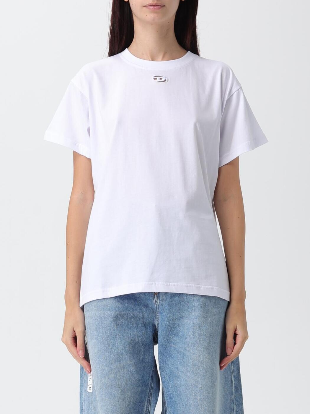 ディーゼル DIESEL スポーツシャツ プルオーバー レディース 白いこと T-shirts and polo shirts A177360NIAX 関税 貨物輸送無料 2025AW gi