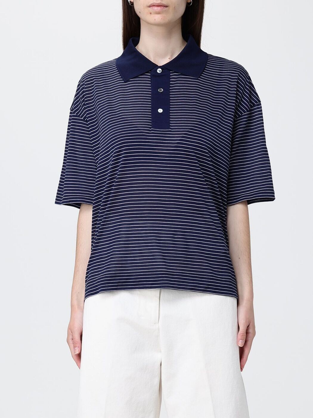 意中の女 パリス AMI PARIS スポーツシャツ レディース 青碧 Polo UPL422JE0212A 関税 貨物輸送無料 2026SS gi