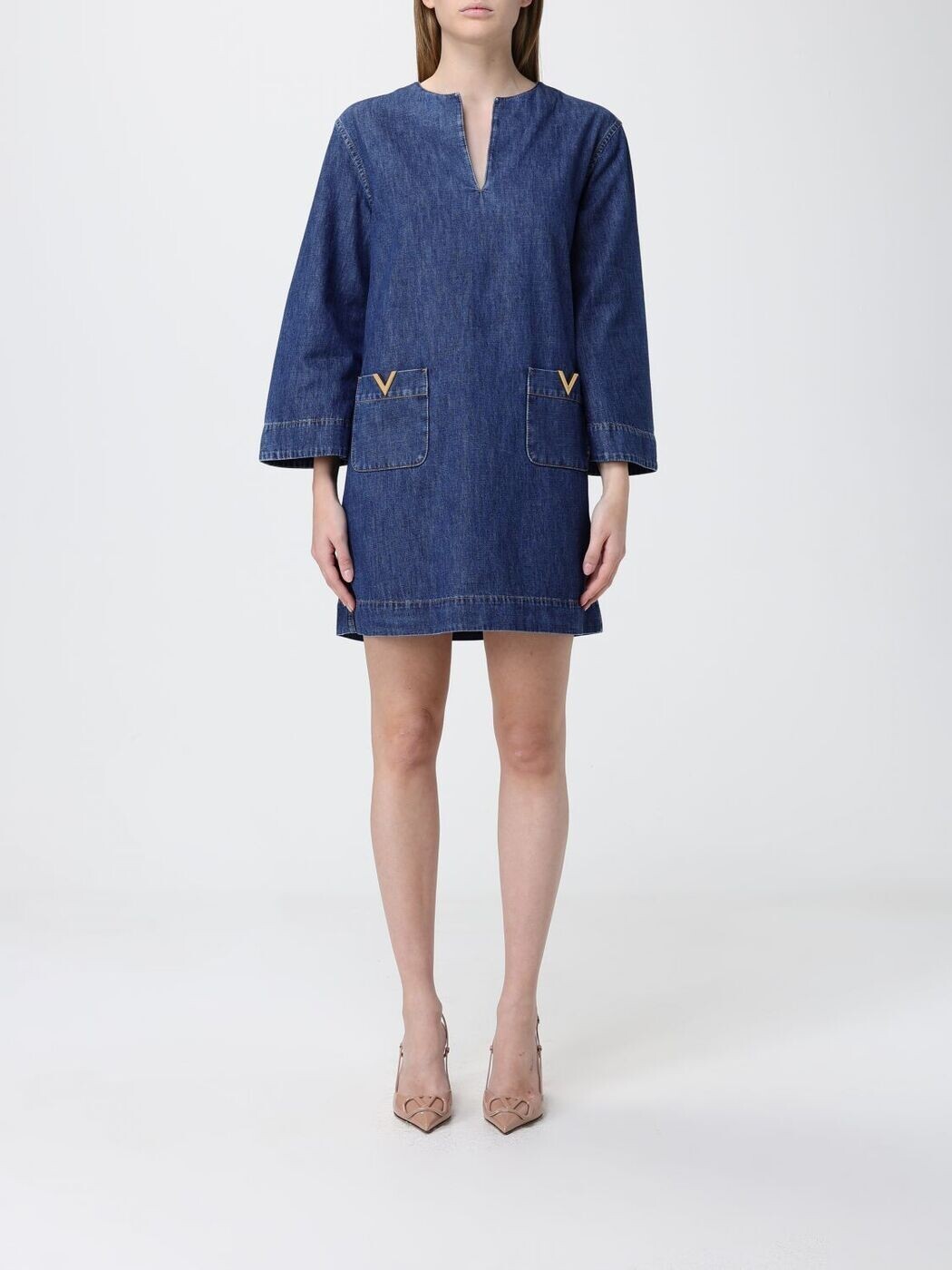 バレンチノ VALENTINO 衣裳 御召しもの レディース 青碧 Dresses BDA03B9YA 関税 貨物輸送無料 2026SS gi
