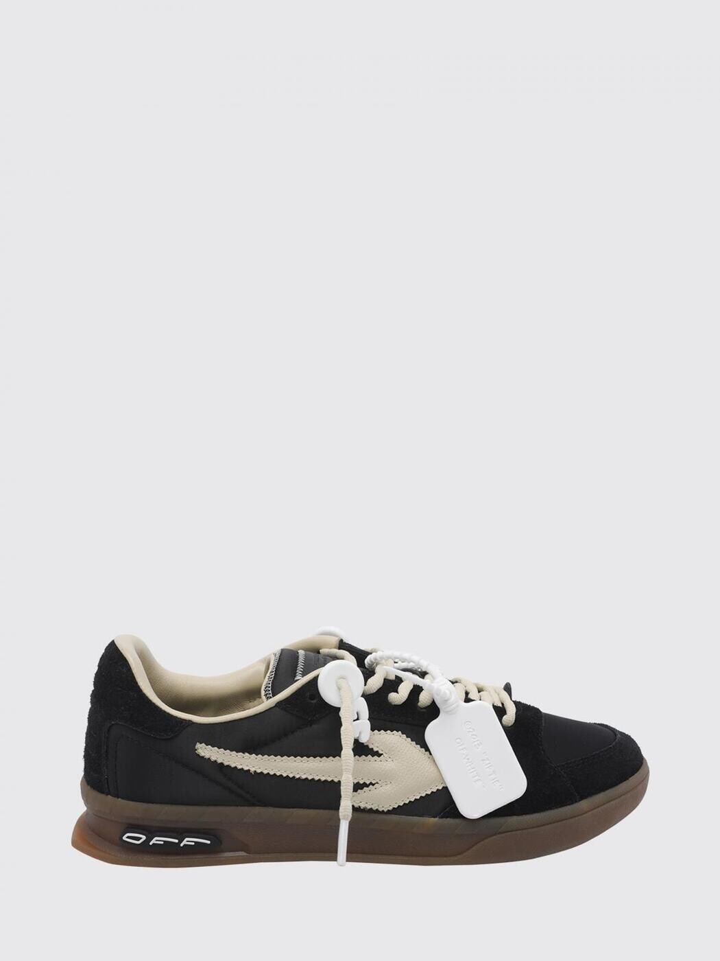 象牙色 OFF WHITE スニーカー メンズ 黒いこと Sneakers OMIA2ALS26FAB002 Black 関税 貨物輸送無料 2026SS gi
